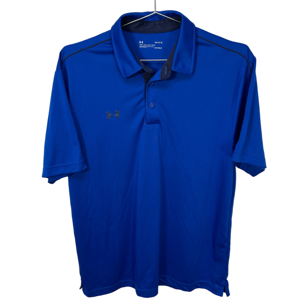 Under Armour Bright Blue Breathable‎ Golf Polo Shirt Large
